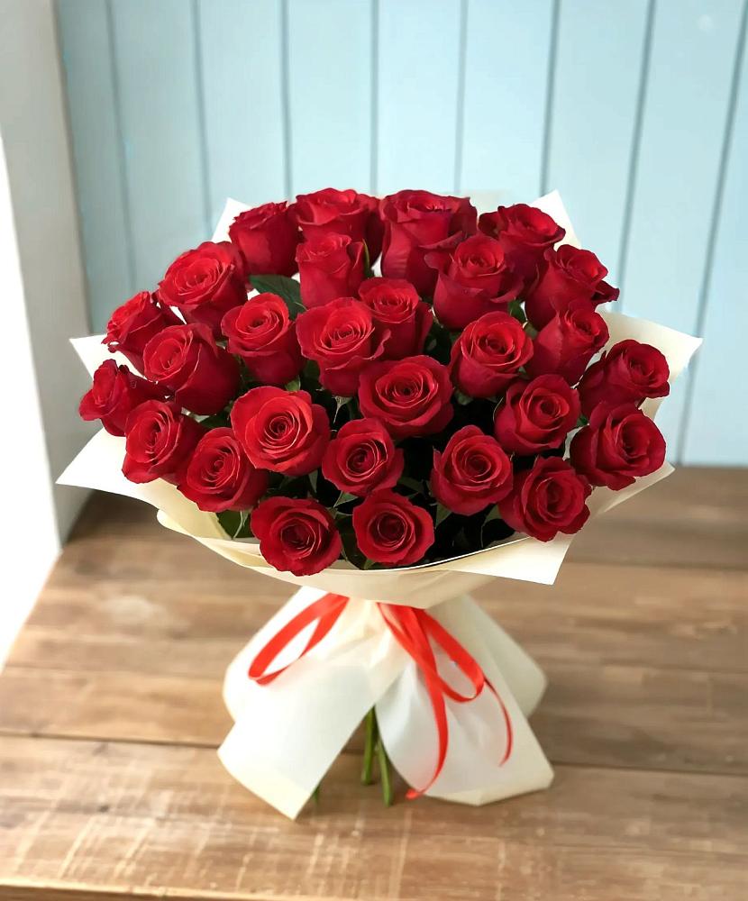 Букет 29 Красных роз в Аромашево