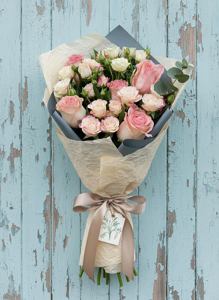 Букет цветов из: Розы в Аромашево