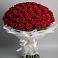 Букет 101 Красная роза Блэк Мэджик в Аромашево