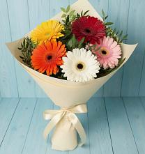 Букет цветов из:  Герберы в Аромашево