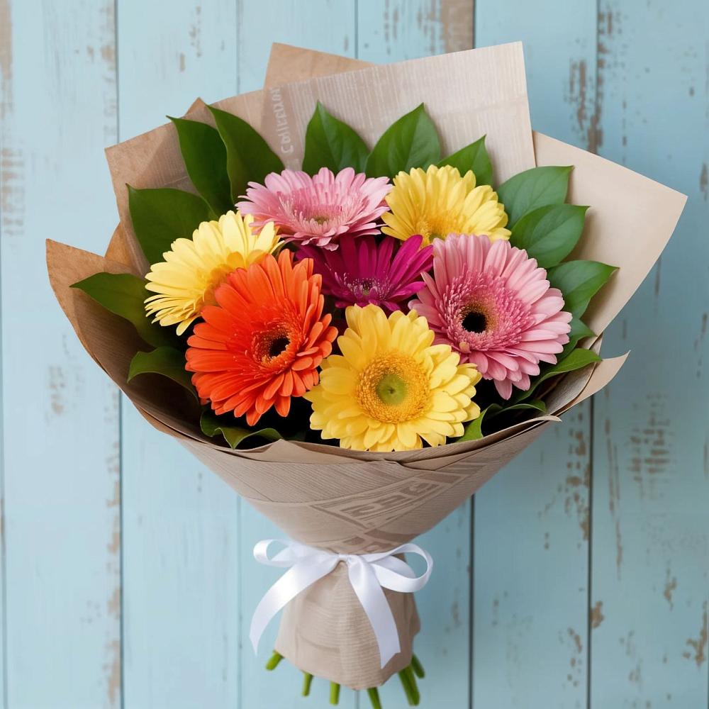 Букет цветов из: Герберы в Аромашево
