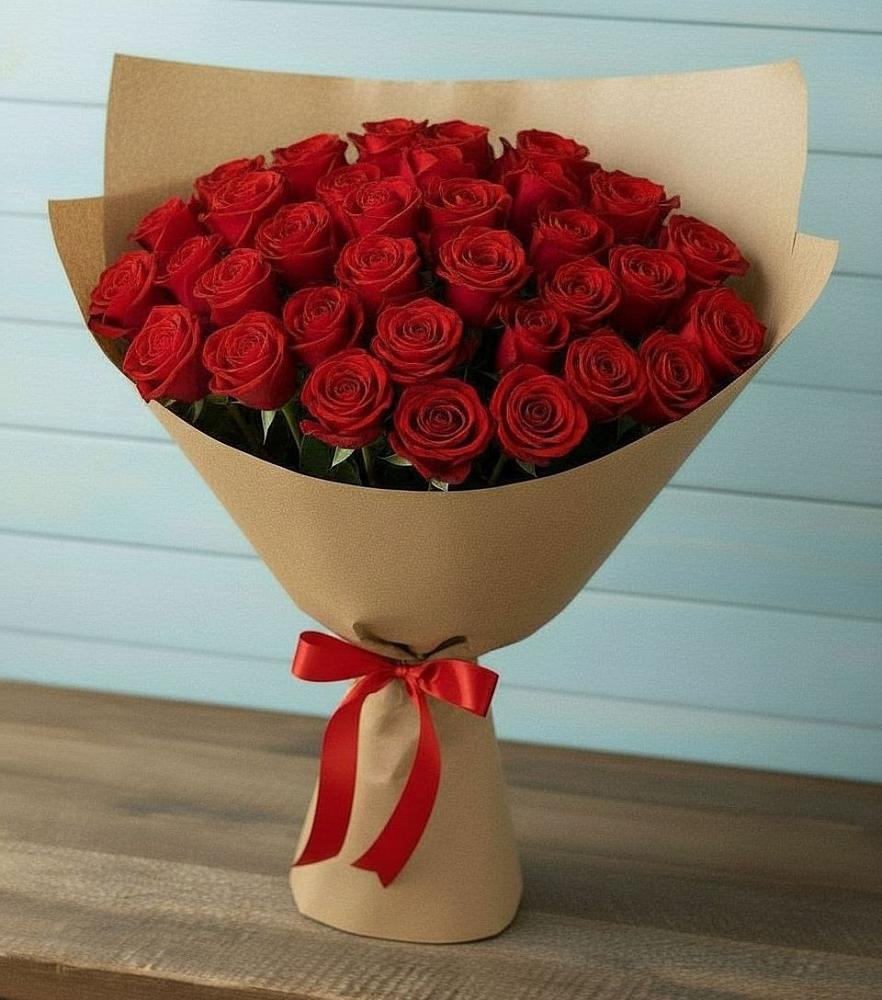 Букет Красные розы Милано в Аромашево