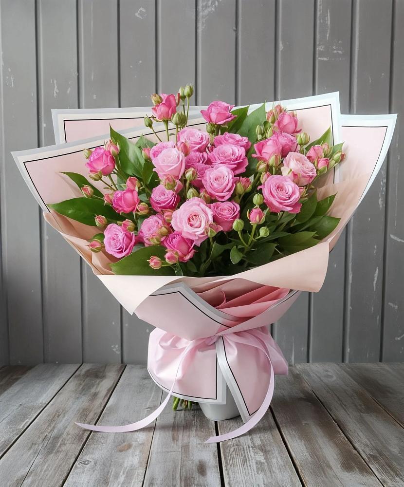 Букет Розовый кустик в Аромашево