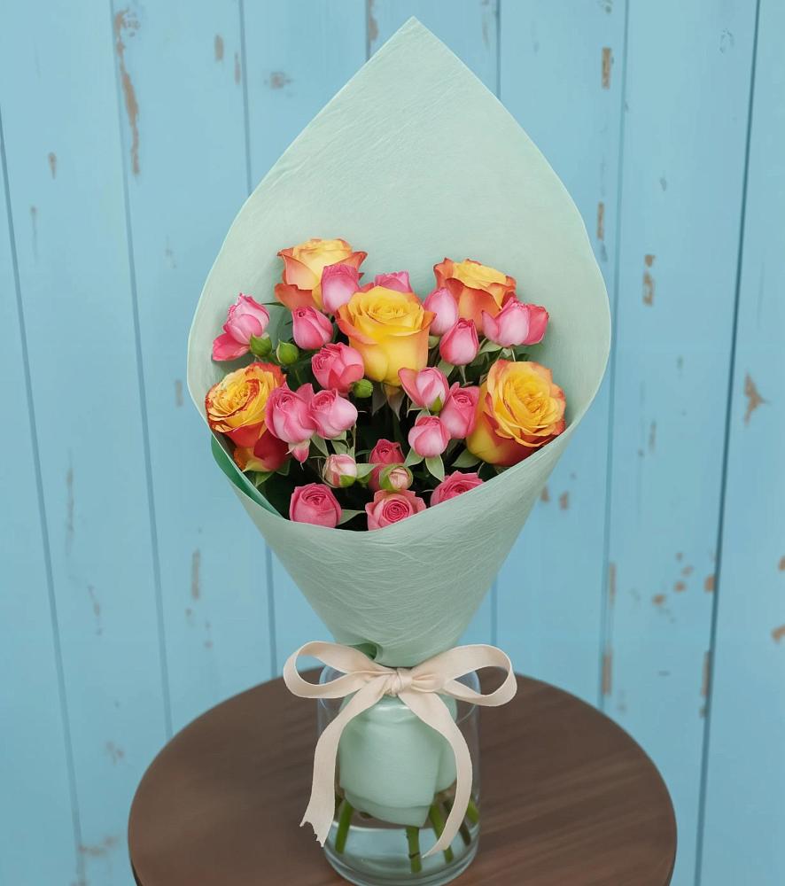 Букет цветов из: Розы в Аромашево