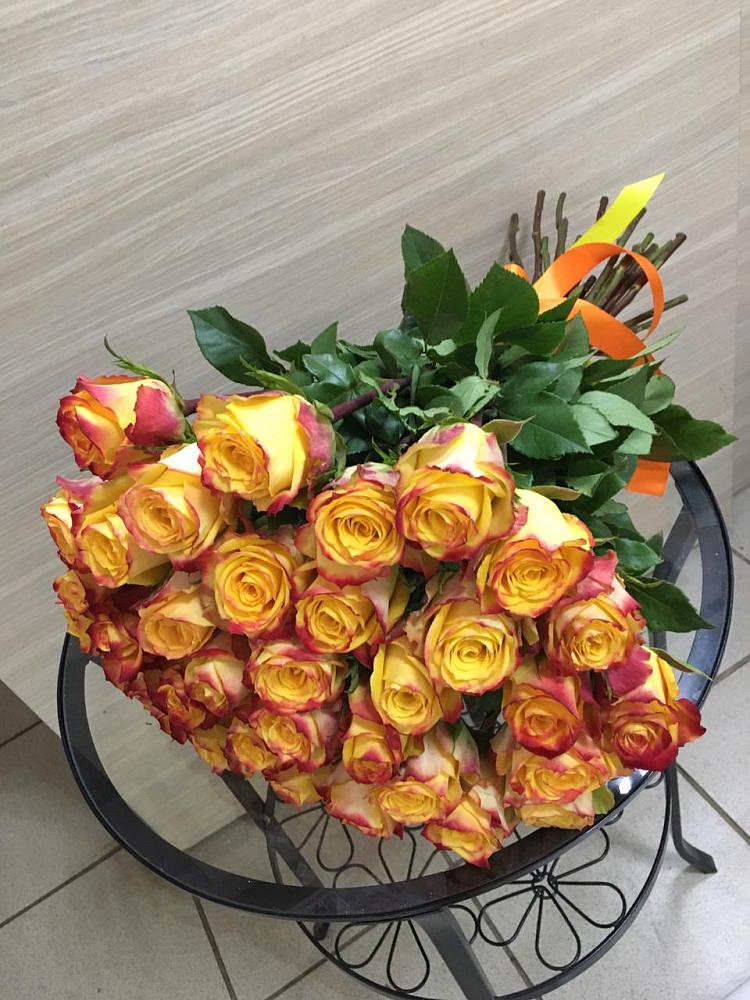 Букет Желтые розы в Аромашево