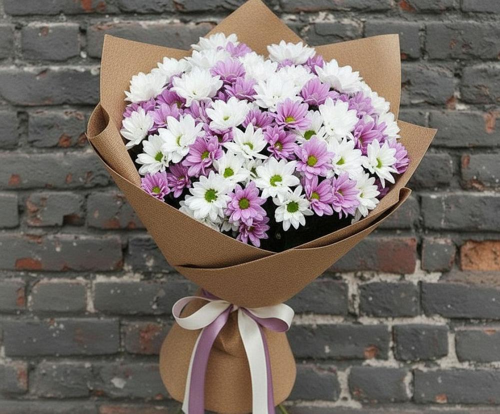 Букет цветов из: Хризантемы в Аромашево