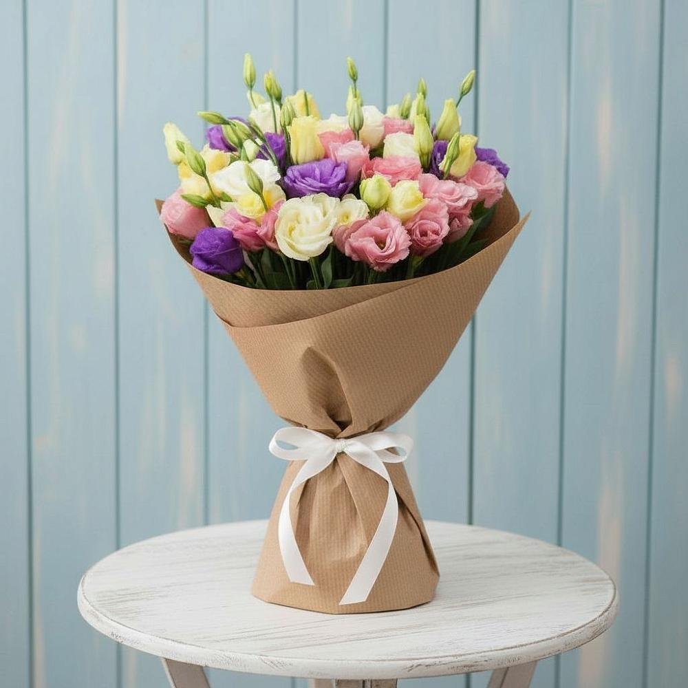 Букет цветов из: Лизиантусы в Аромашево