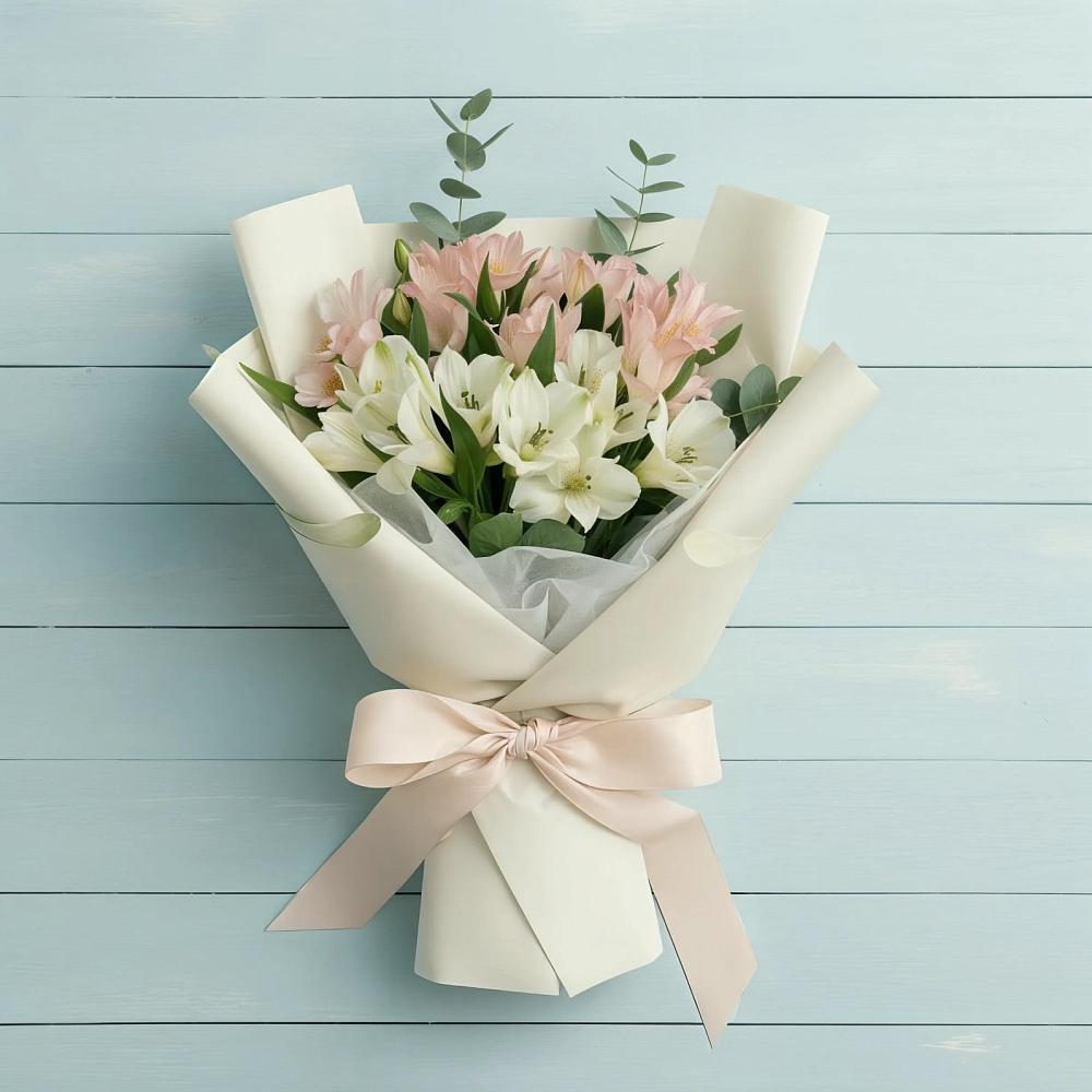 Букет цветов из: Альстромерии в Аромашево