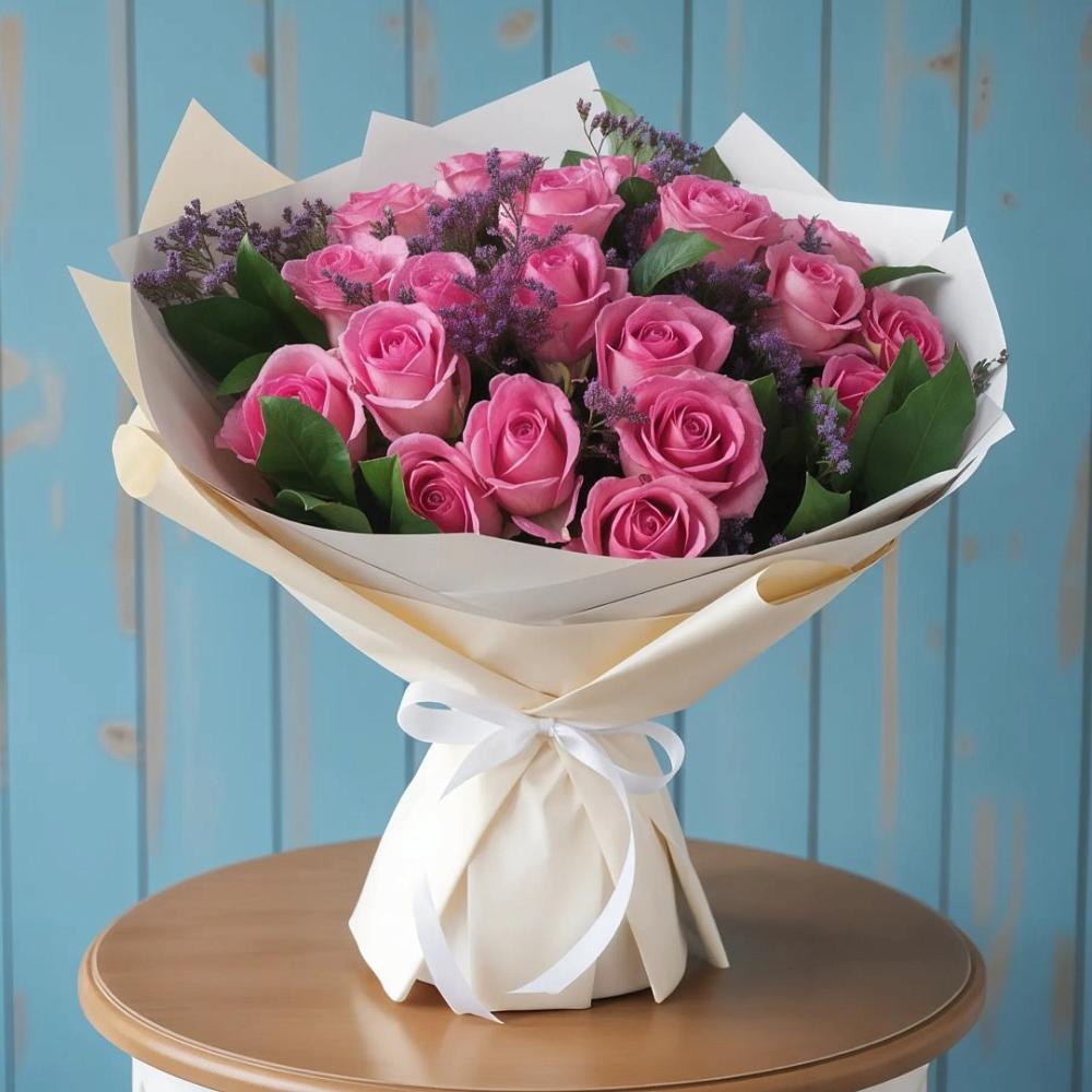 Букет цветов из: Розы в Аромашево