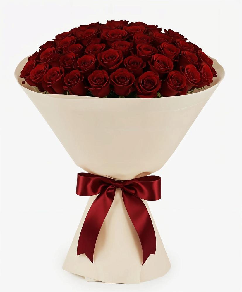 Букет 101 Бордовая роза Блэк Бакарра в Аромашево