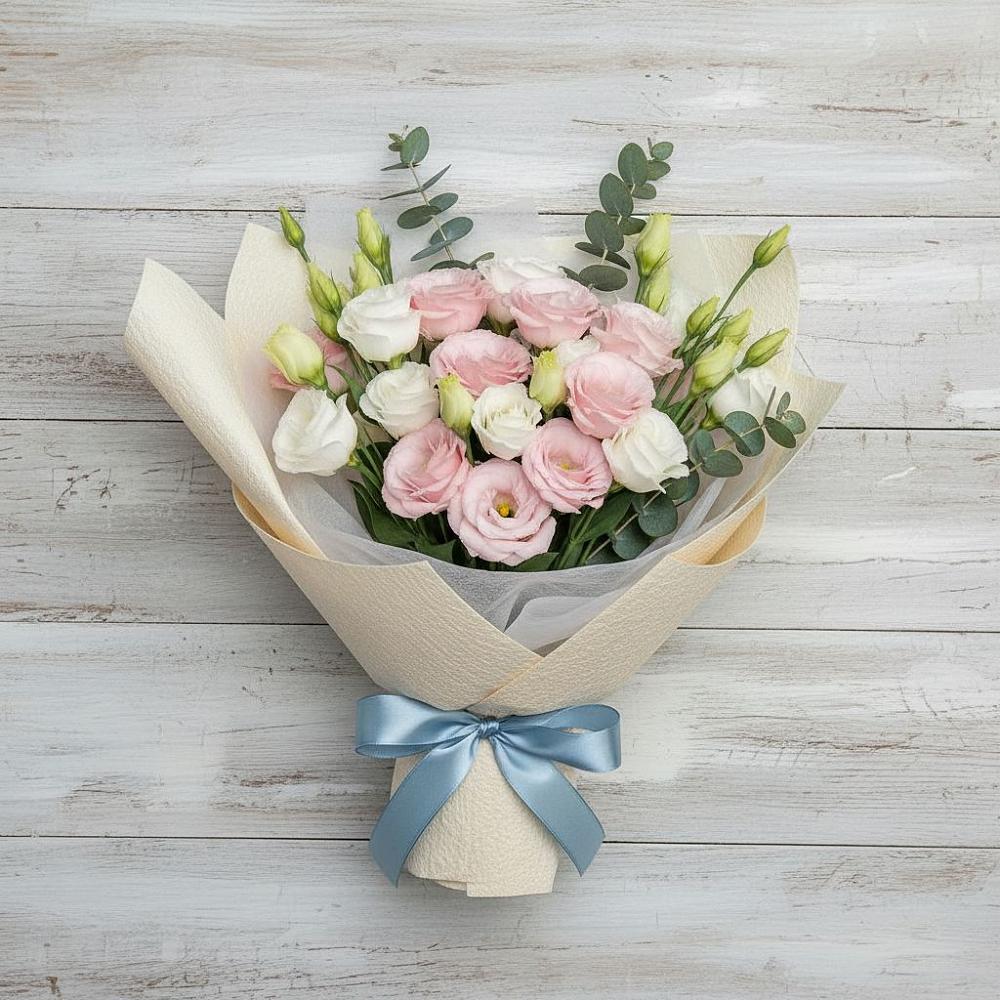 Букет цветов из: Лизиантусы в Аромашево